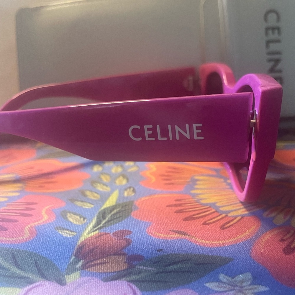 Celine Pink Sunglasses with Celine Carrying Bag - Picture 2 of 9